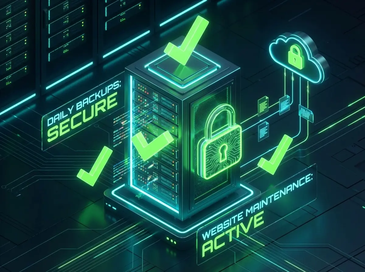 Weboldal karbantartás, biztonsági mentés és szerver védelem
